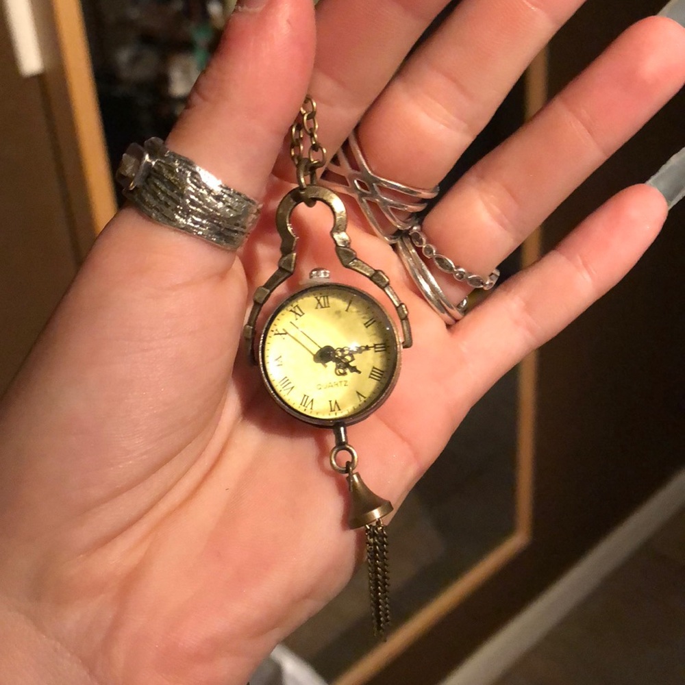 Clock necklace